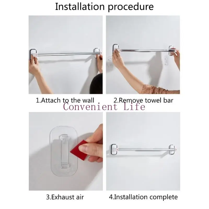 

L1EE Kitchen Hook Frame Punching-Free Kitchen Shelf Wall-Hung Multifunctional Kitchen Utensils Spoon Shovel Hanging Rod