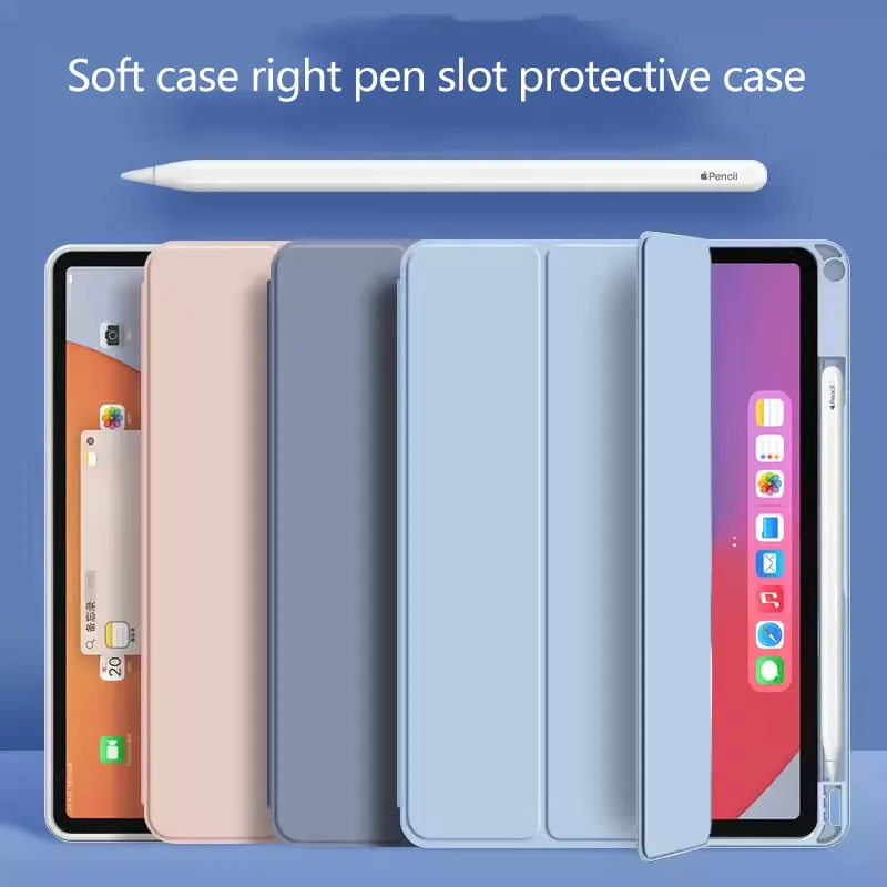 Ultra Thin Soft TPU Leather Tablet Case For Lenovo Tab M10 Plus 3rd 10.6inch Xiaoxin Pad 10.6 2022 With Pen Slot