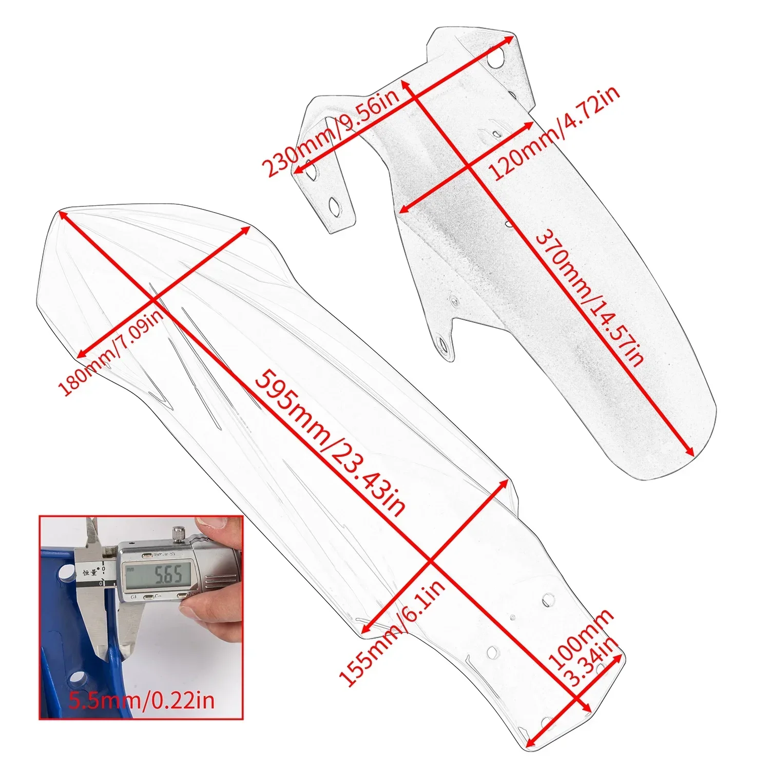 Front Fender Mudguard For Yamaha Tenere 700 2019-2025 Wheel Splash Cover 2024 2023 2022 2021 2020 Motorcycle Accessories