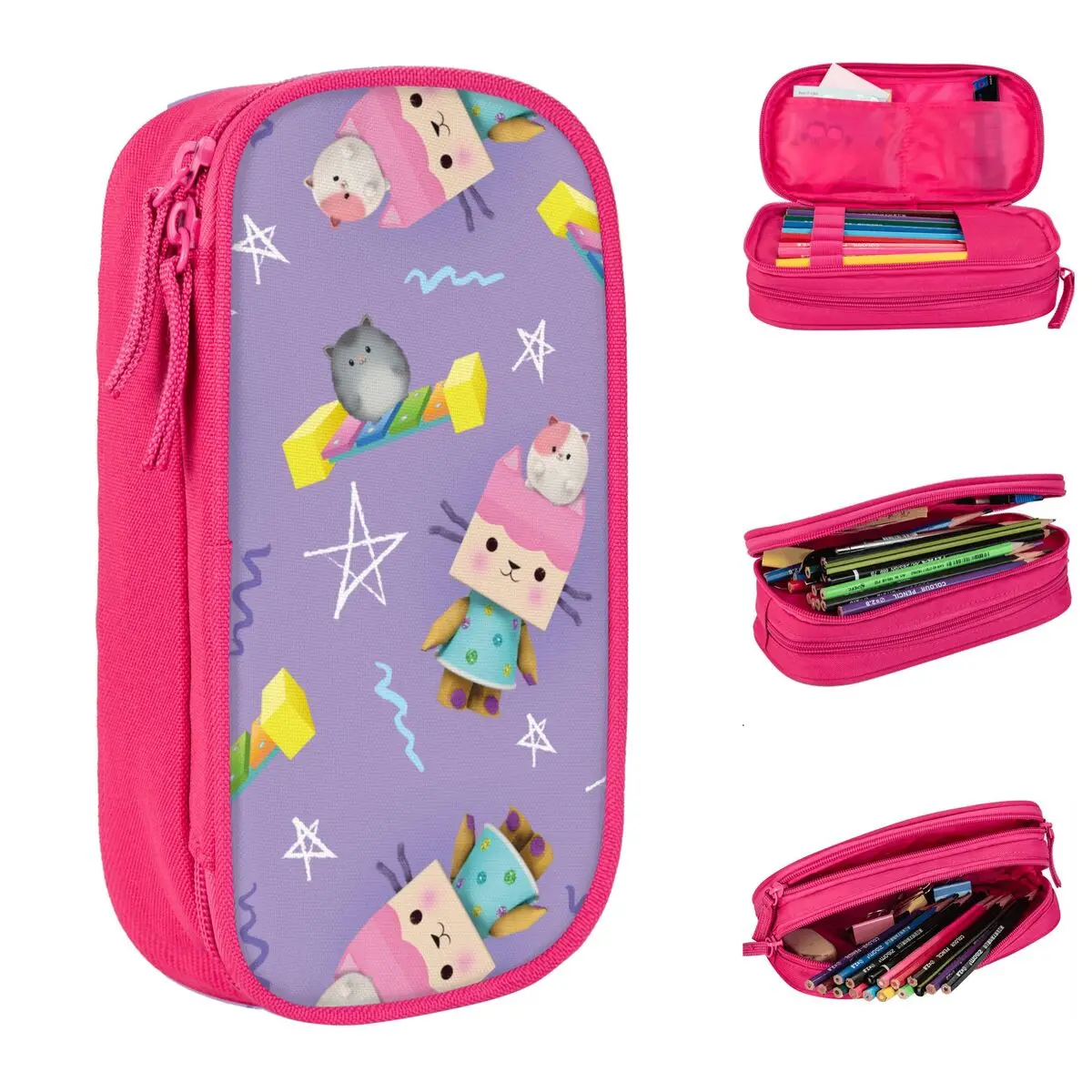 Gabby Dollhouse Pencil Cases Pencilcases Pen for Student Big Capacity Bag Students School Cosmetic Stationery