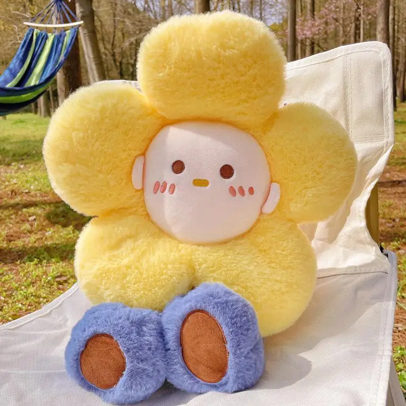 Cute Flower Plush Toy Pillow Cloth Doll Birthday Cheap Super Soft Doll Art Festival Birthday Gift