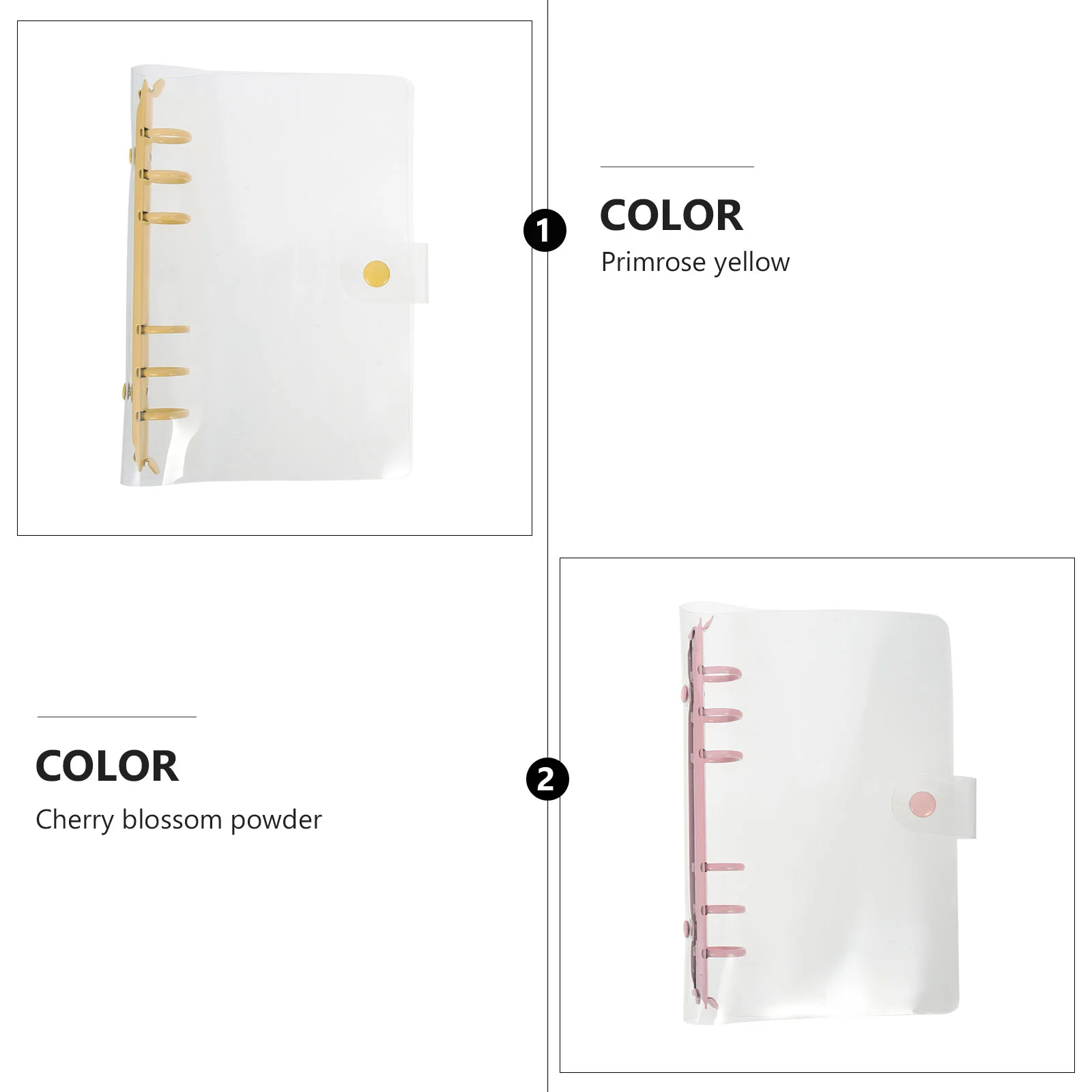 Reliure pour carnet de notes, accessoire de bureau, 2 pièces