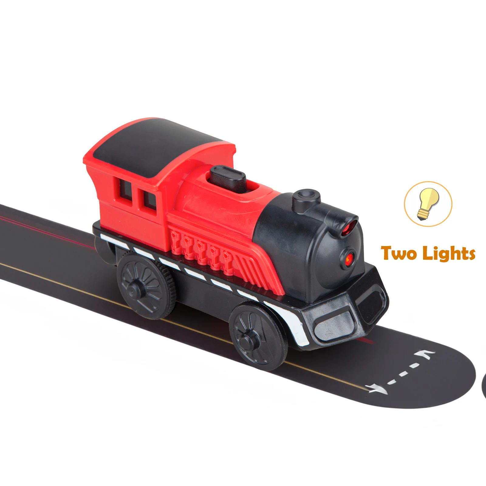 Kids Electric Train Toys Set Train Diecast Slot Toy Fit for Standard Wooden Train Track Railway