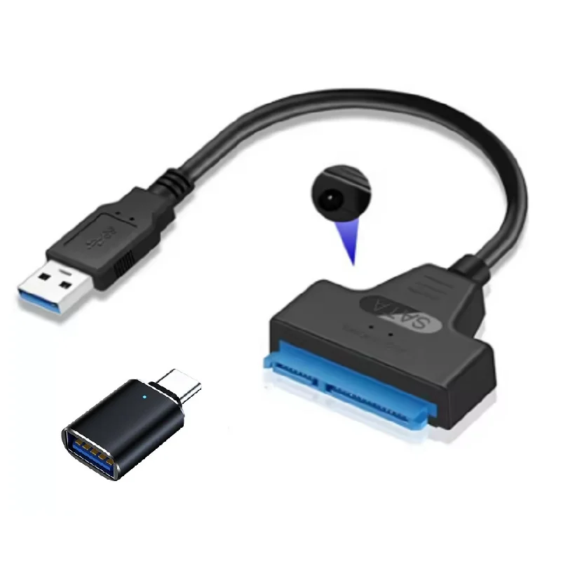 USB 3.0 to Sata III Cord SATA to USB 3.0 Cable Up to 6 Gbps for 3.5 2.5 Inch External HDD SSD Hard Drive SATA 3 22 Pin Adapter