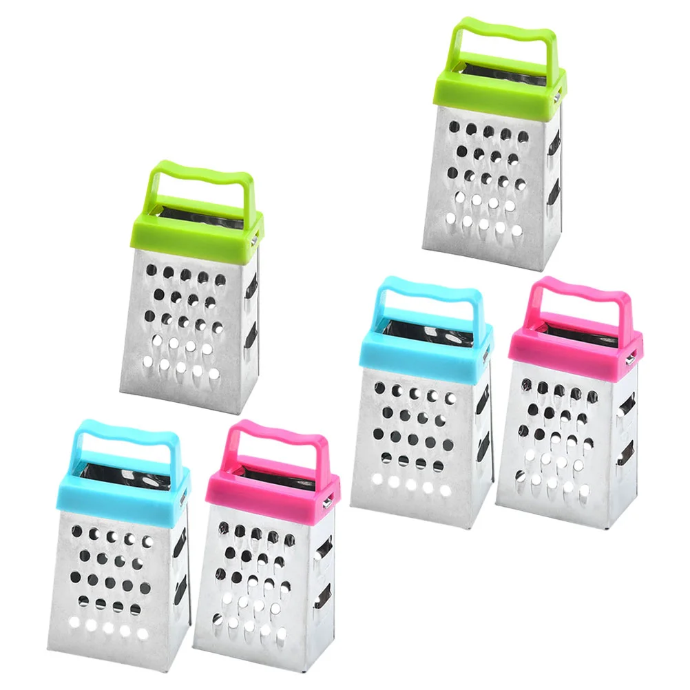 6 Pcs Radish Mini Grater Vegetables Graters Stainless Steel Cheese Slicer Garlic