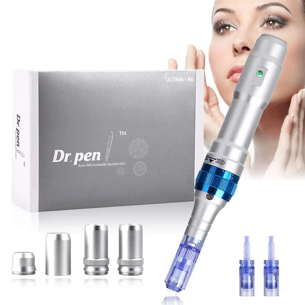 ultima-dr-pen-a6-original-avec-2-cartouches-12-broches-kit-d'outils-electriques-sans-fil-pour-soins-de-la-peau-usage-domestique