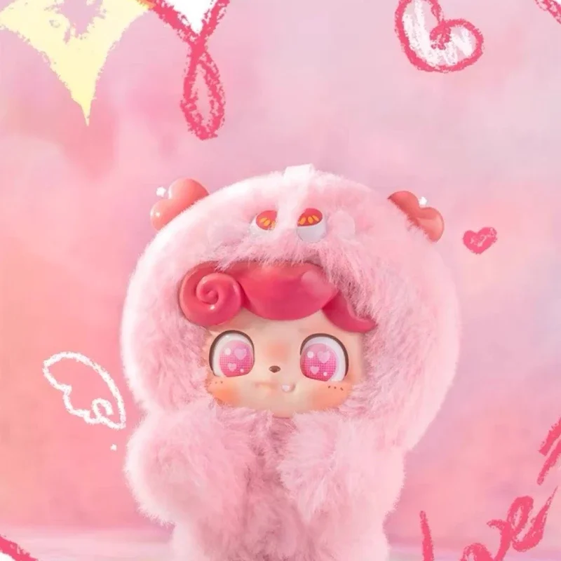 Q.kid Emotional Hairy Monsters Blind Box Toys Mystery Box Cajas Misteriosas Figures Kawaii Dolls Surprise Gifts for Girls Toys