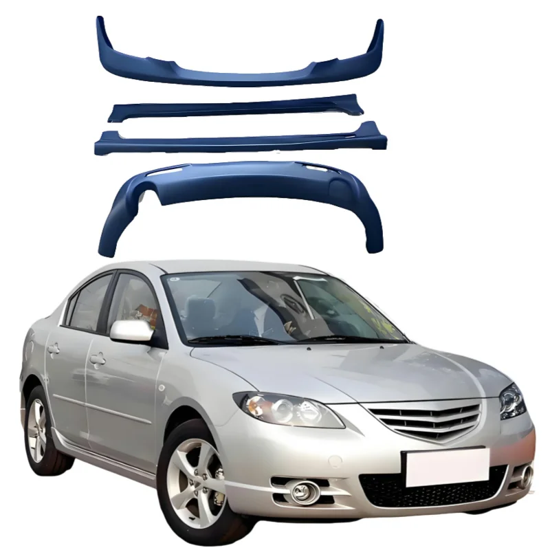 

Wide Body Kit For Mazda3 2006 2007 2008 2009 ,the Pp Auto Body Systems includes Front Bumper Lip,Rear Bumper Lip,Side Skirt