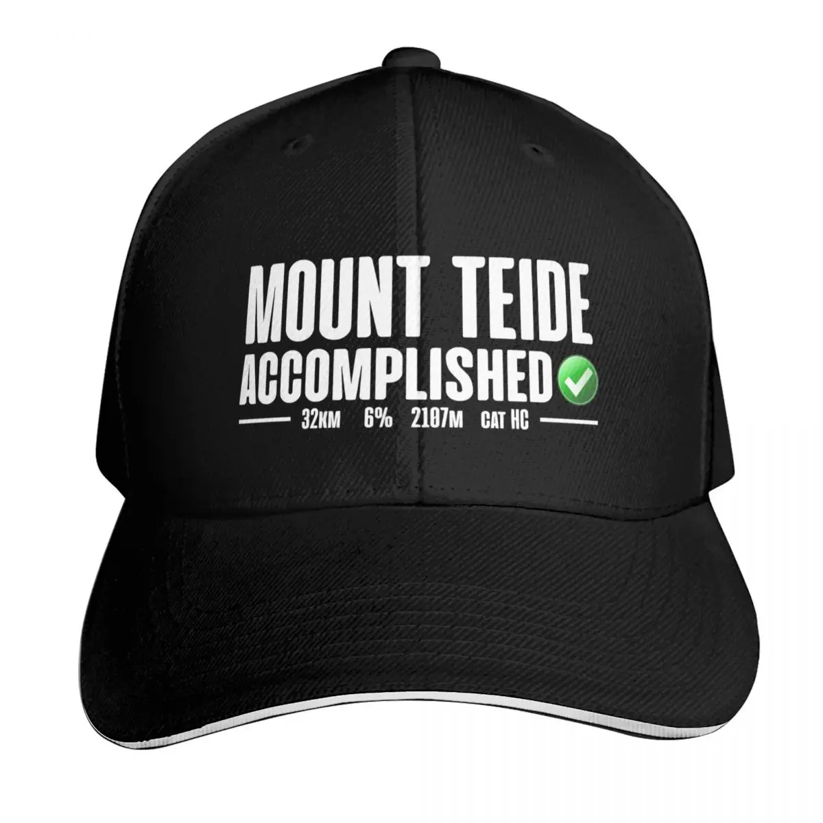 Casquette de baseball de luxe pour hommes et femmes, casquette amusante, Mount Teide Accomplished Cycling Vuelta A Espa a tenerife Canary Islands