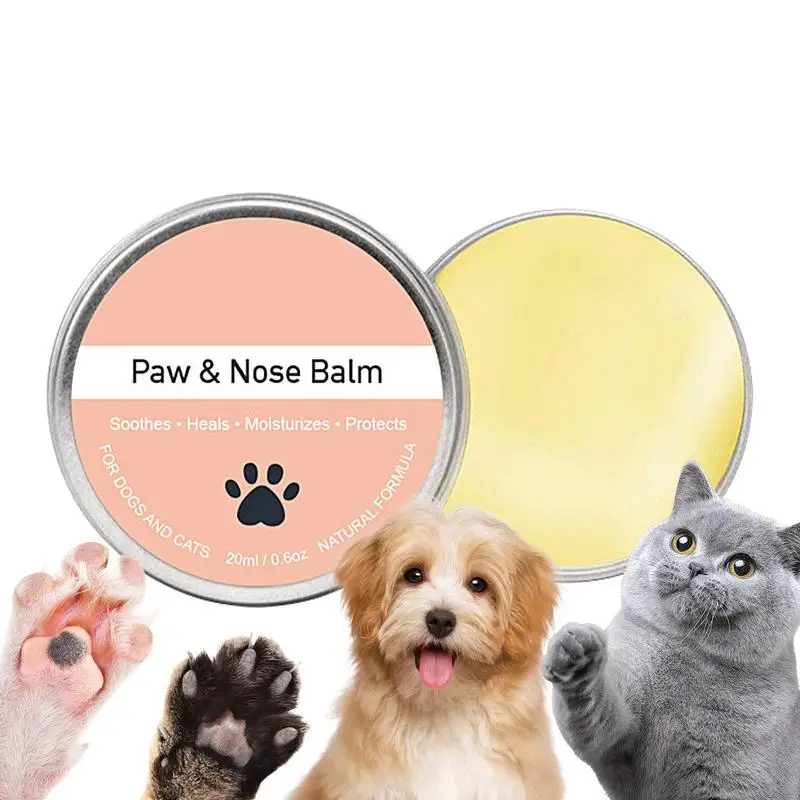 Dog Nose and Paw Balm Dog Paw Cream Cats Dogs Paw Protector Cream Pet Feet Moisturizer Pet Crack Feet Repair Paw Moisturizer