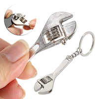 Unique Personality Wrench Keychain Metal Auto Key Ring Industrial Style Key Chain Utility Car Gadget Adjustable Small Gift
