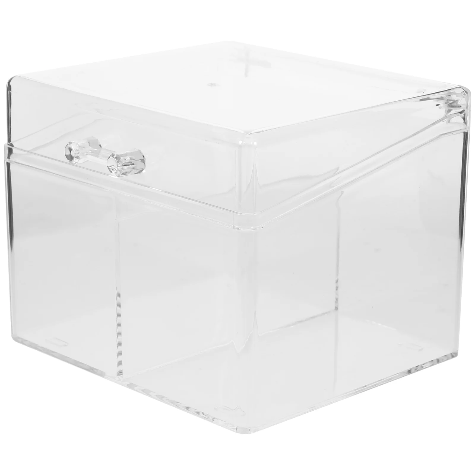 

Acrylic Business Card Holder Clear Card Box Organizer With Lid Desktop Storage Box For Business Cards Cards Holder Organizer Two