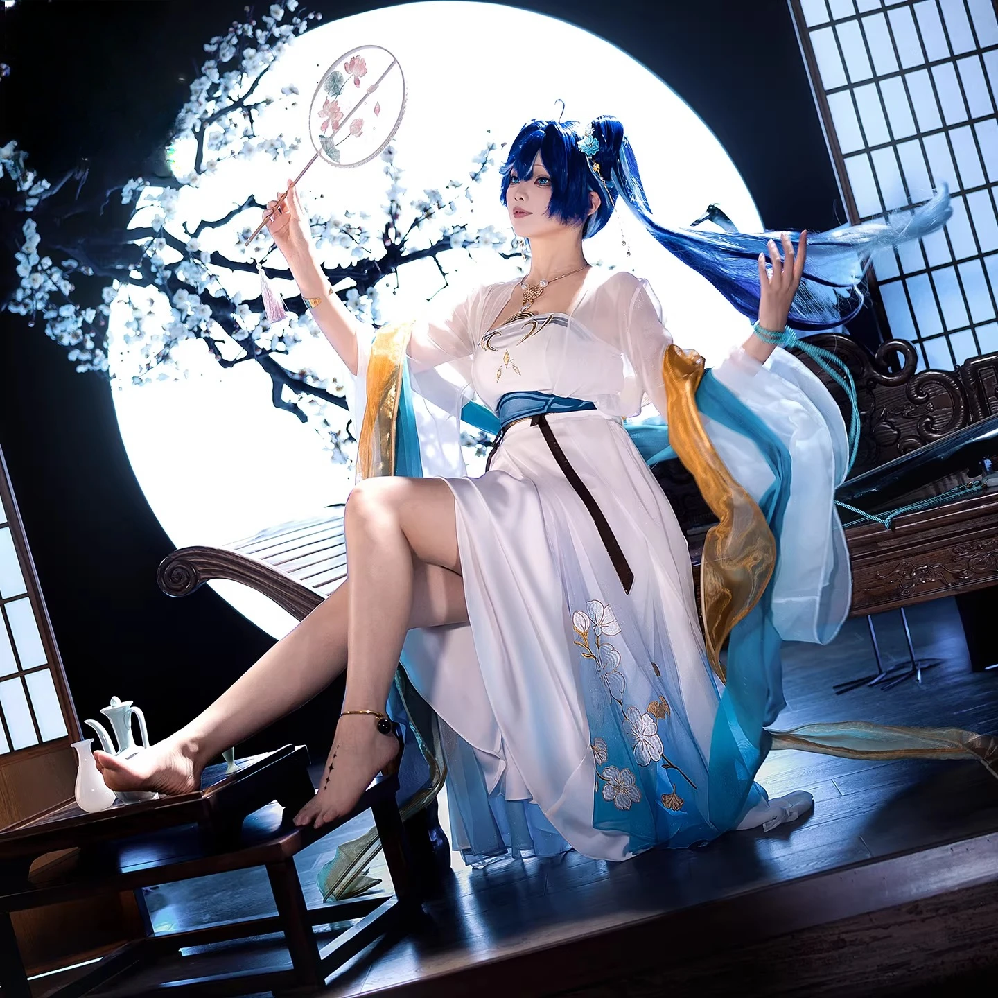 

Wuthering Waves Yuno Cosplay Costume Dress Princess Dress For Hallowmas Christmas Role Play Women HCos