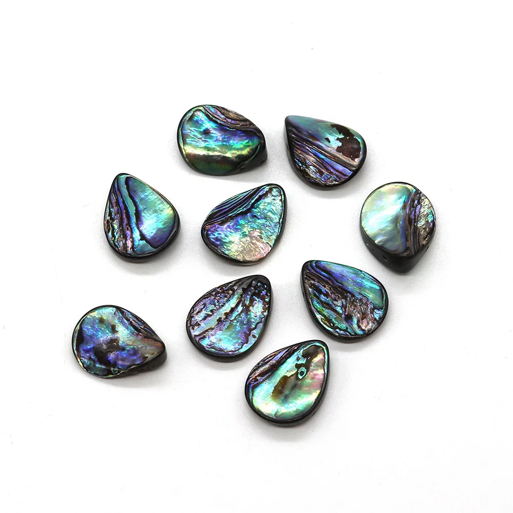 Natural Abalone Shell Loose Beads Jewelry DIY Making Earrings Necklace Bracelets Irregular Water Drop Shape Charms Accessories