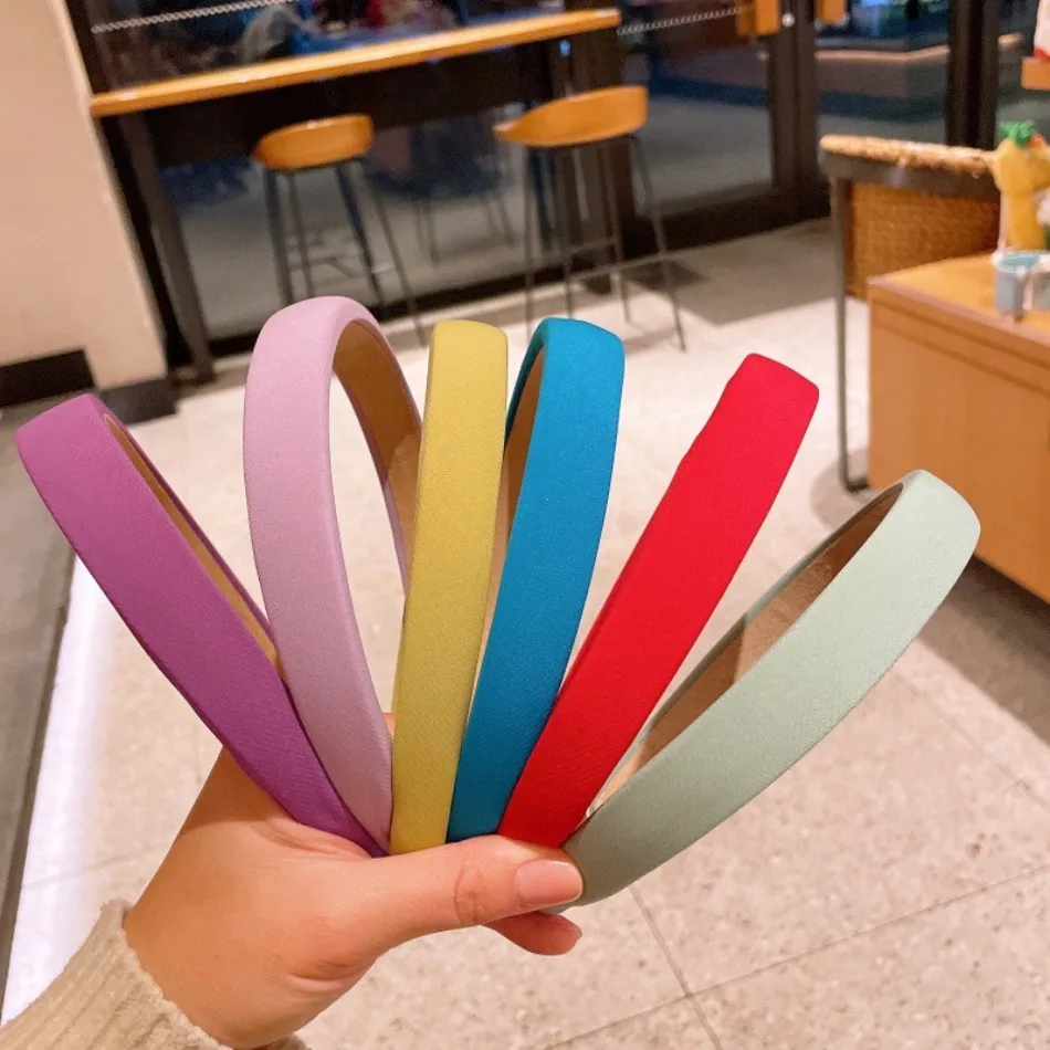 Korean Version of Simple Solid Color Sponge Headband Versati