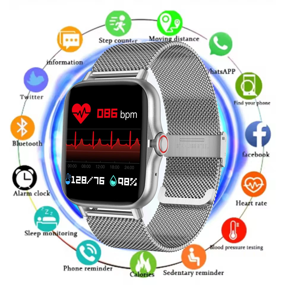 

Новые умные часы с телефоном Android, 2,01 дюйма, бесконечный экран, Bluetooth-вызов, мониторинг кислорода в крови/давления, умные часы для женщин и мужчин, ремешок