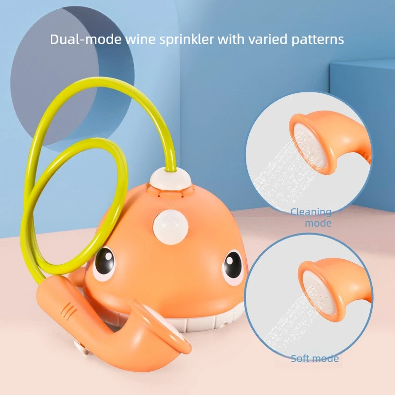 لعبة حمام كهربائية للأطفال مع عيون كبيرة لعبة حمام سباحة للأطفال متعددة الوظائف 4 في 1 لعب مائي عجيب #4