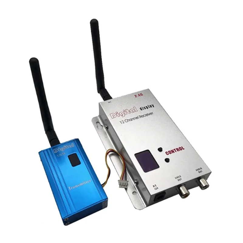 【Buy It-Now!】For FPV Long Range 2.4G 1W 12CH VTX+ VRX Audio Video Receiver Transmitter For Drone Quadcopter Airplane
