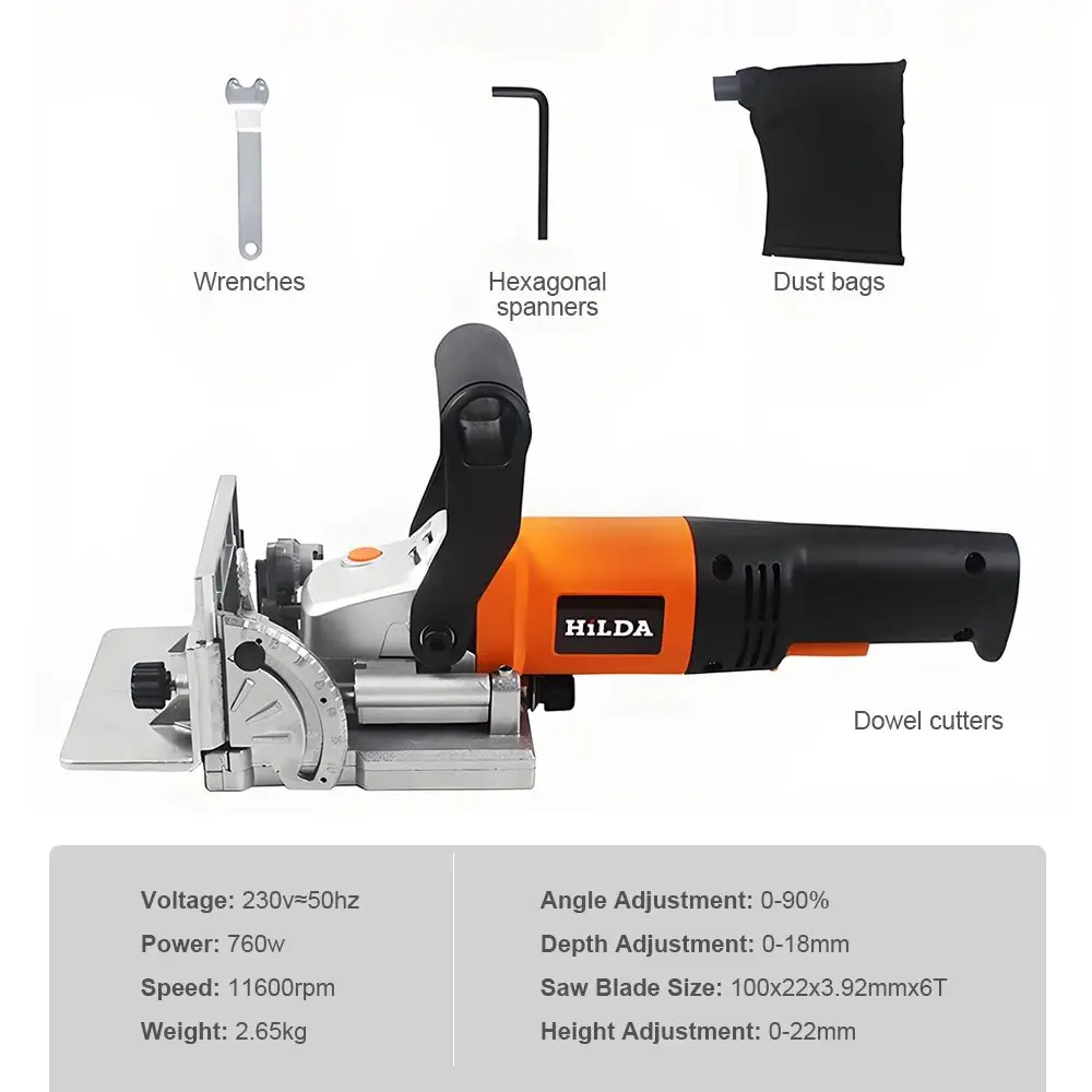 Wielofunkcyjna frezarka do drewna MIK-ZK5-100 - narzędzie do wpuszczania, obróbki paneli i łączenia drewna.