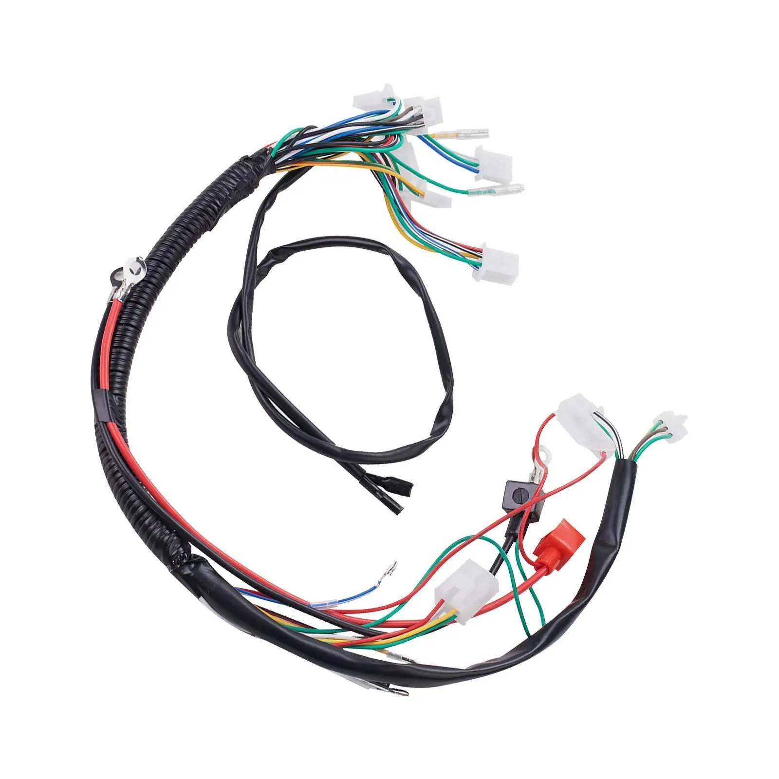 Engine Wiring Harness Universal Electric Start Wiring Loom Durable Wire Harness Upgrade Kit for ATV 50cc 70cc 90cc 110cc 125cc