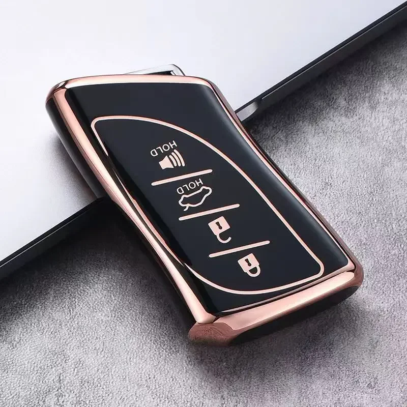 3 4 Buttons TPU Car Key Case Cover Fob Shell for Lexus UX ES UX200 UX250h ES200 ES300h ES350 US200 US260h Protector