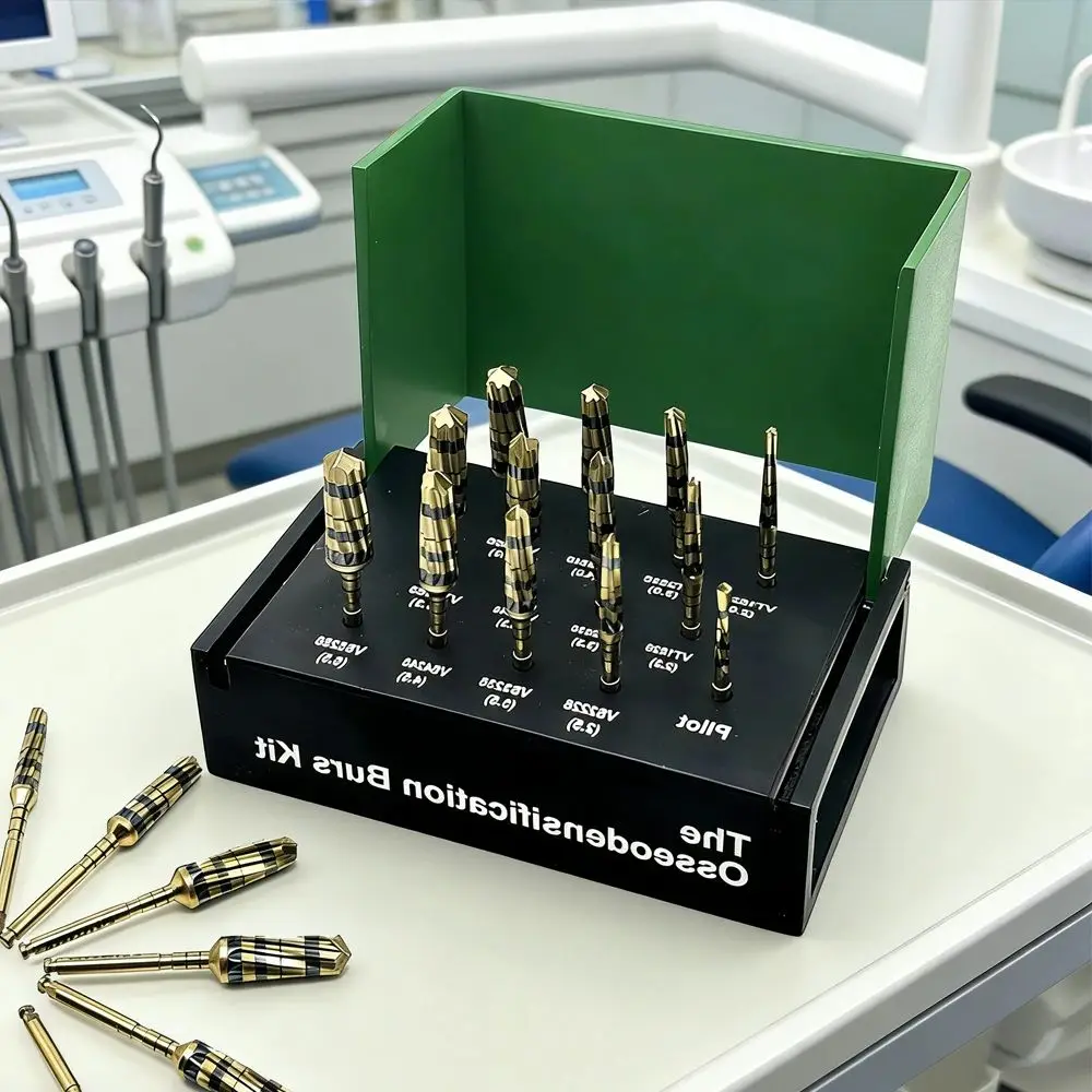 

Dental Surgical Implant System with Osseodensification Burs Drills Drivers and Maxillary Sinus Lift Kit