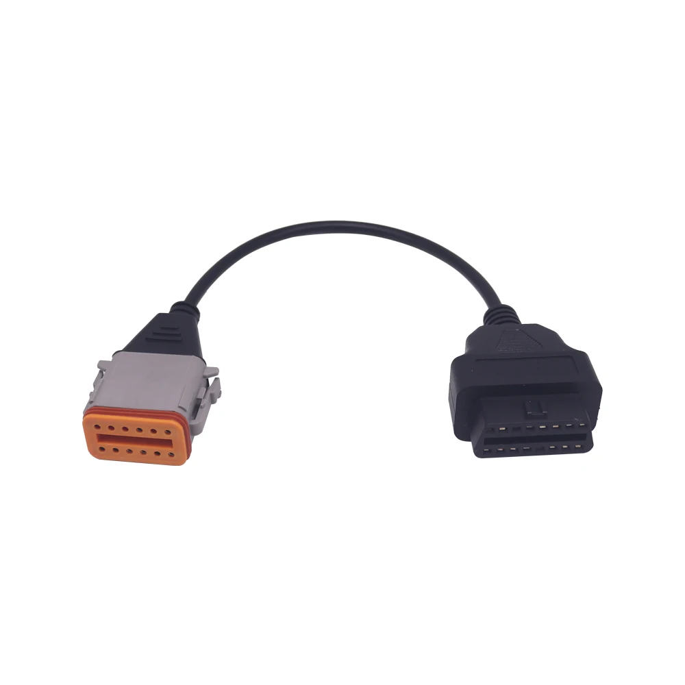 

Диагностический кабель грузовика для оригинального кабеля Komatsu, 12-контактный OBD-адаптер для Cummins Inline6 OBD2, соединительная проводная линия
