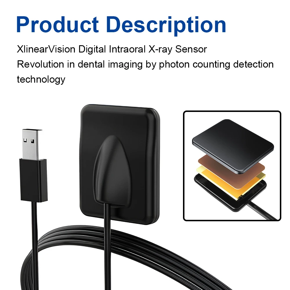 JINGT Dental Sensor X-Ray High-Frequency Rx Digital Intraoral Digital System H D Image Radiovisografo Dental Digital Sensor