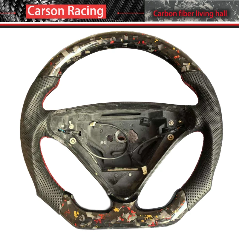 For Mercedes Benz SLK R171 SLK 200 300 350 55 2004-2008 Forge Carbon Fiber Racing Steering Wheel For Mercedes Benz C-Class W203