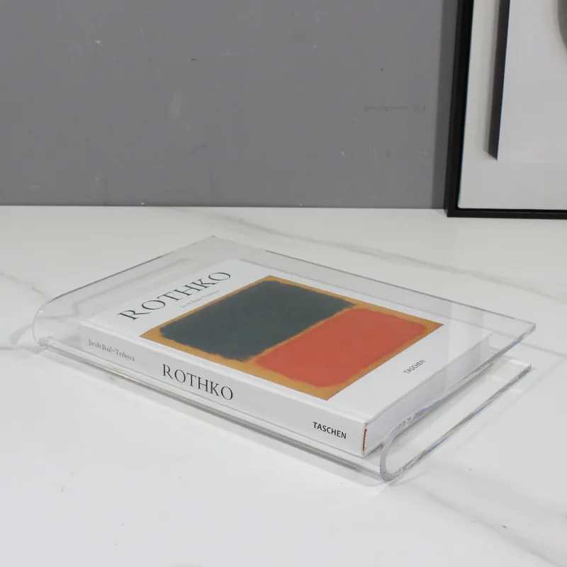 간단한 투명 아크릴 디스플레이, 책 케이스, 학습 디스플레이 캐비닛, 장식 장식품