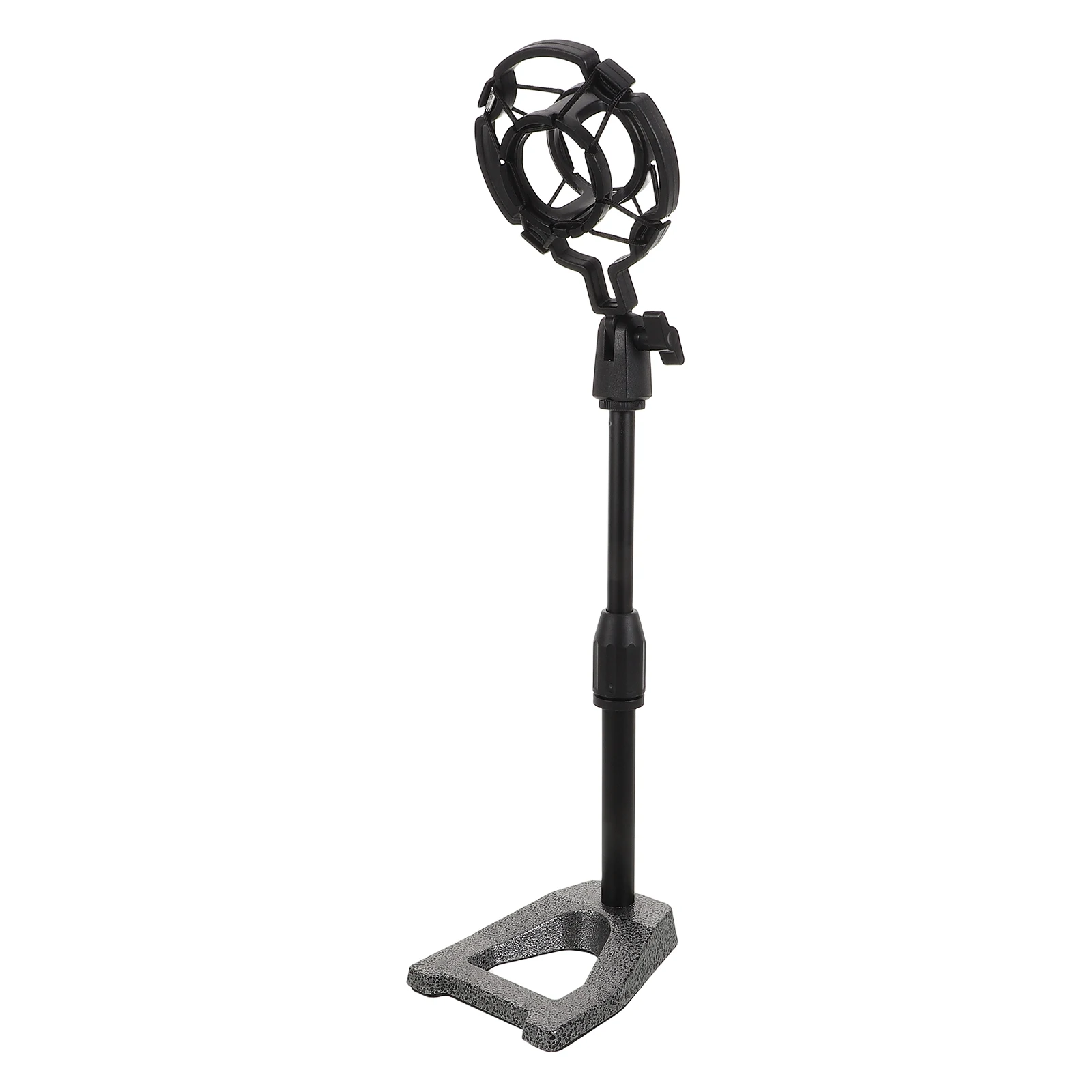 

Adjustable Desktop Microphone Heavy Duty Weighted Base Anti Vibration Shock Mount Metal Mic Holder For Recording Streaming