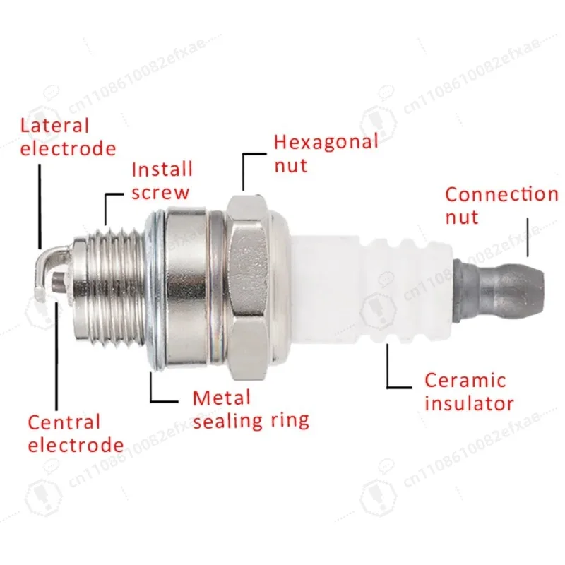 1/5Pcs RJ19LM BR2LM Spark Plug for Briggs & Stratton Lawn Mower Engine Replacement Spark Plugs for Garden Power Tools DIY Parts