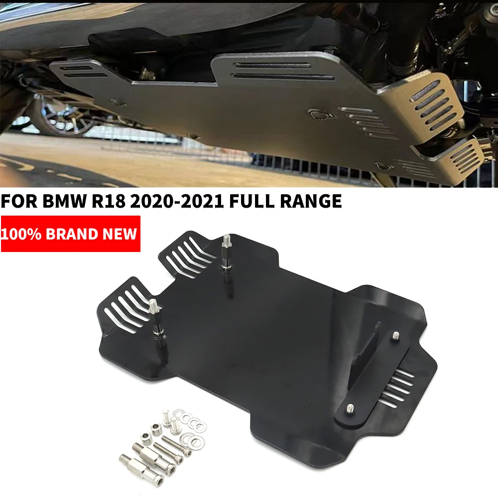 

For BMW R18 r18 2020 2021 2022 New Motorcycle Black Engine Under Guard Skid Plate Protector Cover Grid Chassis