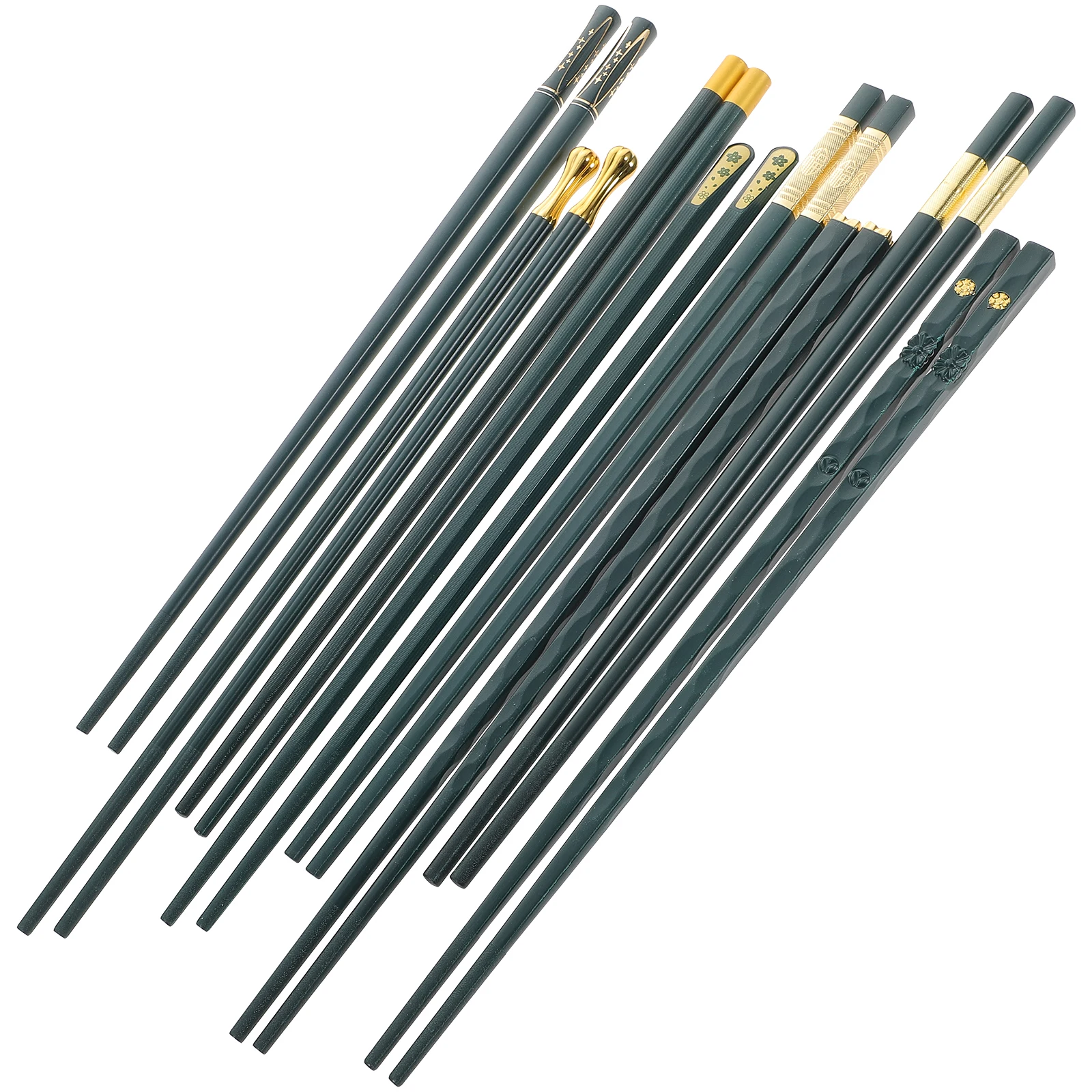 

8 Pairs Anti-Slip Glass Fiber Chopsticks Reusable Japanese Chinese Style Heat Resistant Tableware Kitchen Hotel Family