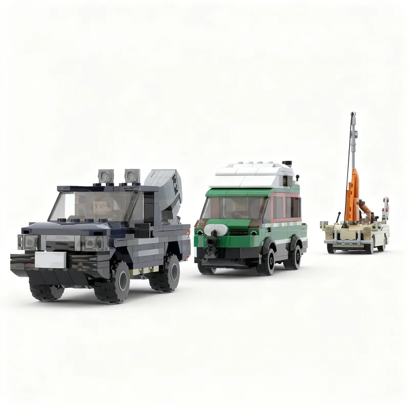 838 個 MOC トップギア水陸両用車モデルビルディングブロック建設クリスマスギフト DIY おもちゃクリエイティブアイデア教育レンガ