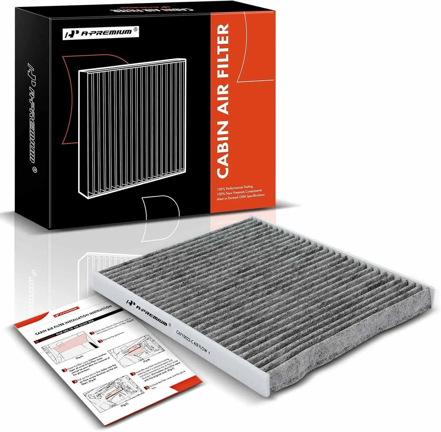 

Cabin Air Filter with Activated Carbon Compatible with Jeep Gladiator 2020-2022, Wrangler 2018-2023 - 2.0L 3.6L 6.4L - Replace#