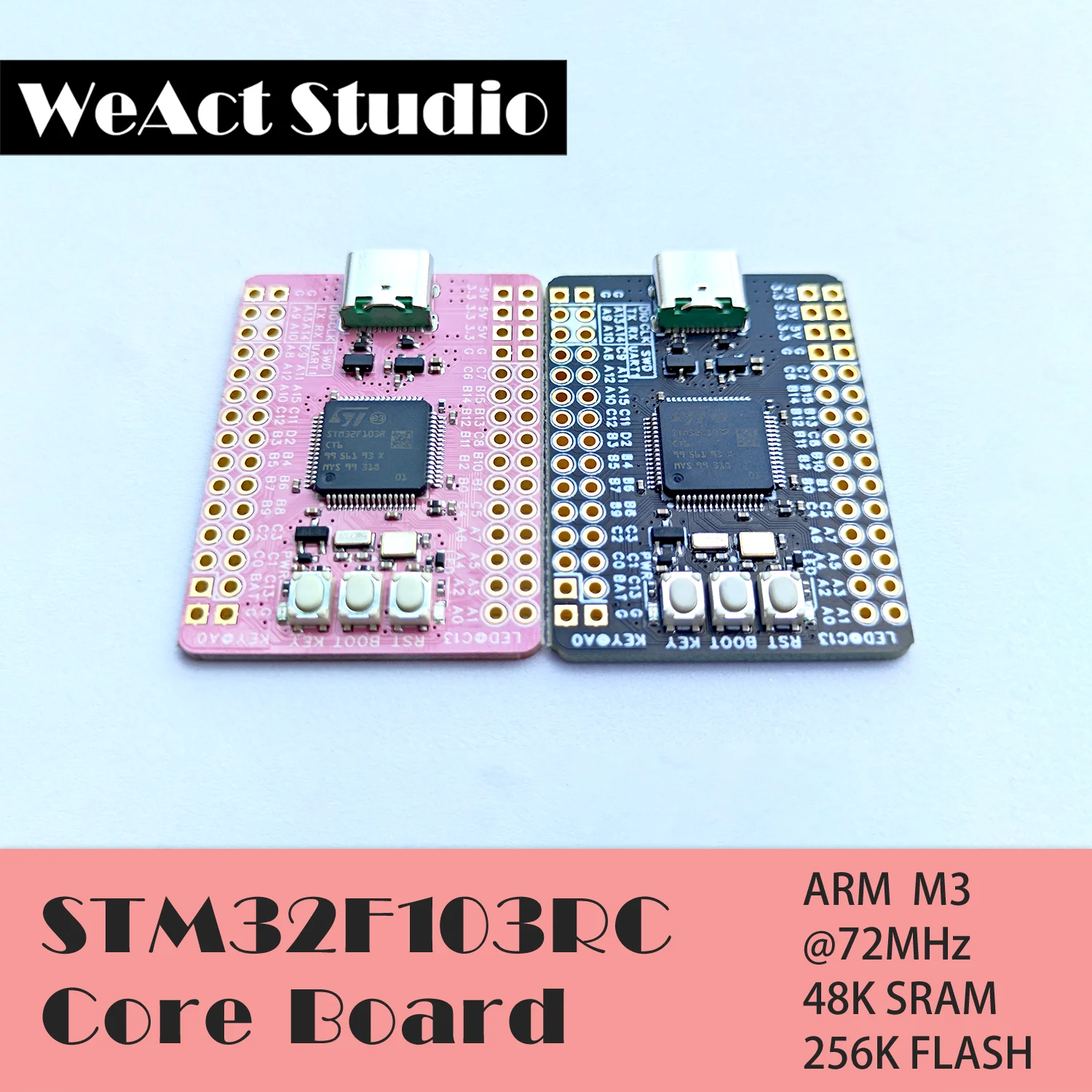 WeAct STM32F103RCT6 ARM STM32 Development Board Small System Board STM32 F103RCT6 STM32F103 STM32F1 Development Board