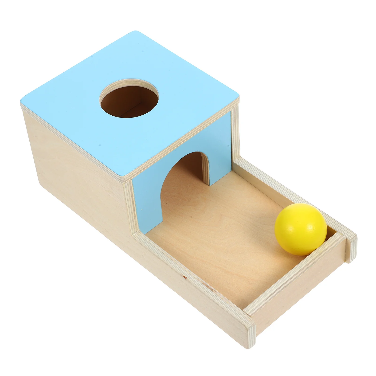 1 set 1 Set Of Kids Ball Drop Box Wooden Baby Cognitive Learning Game Montessori Fine Motor Skills Toddler
