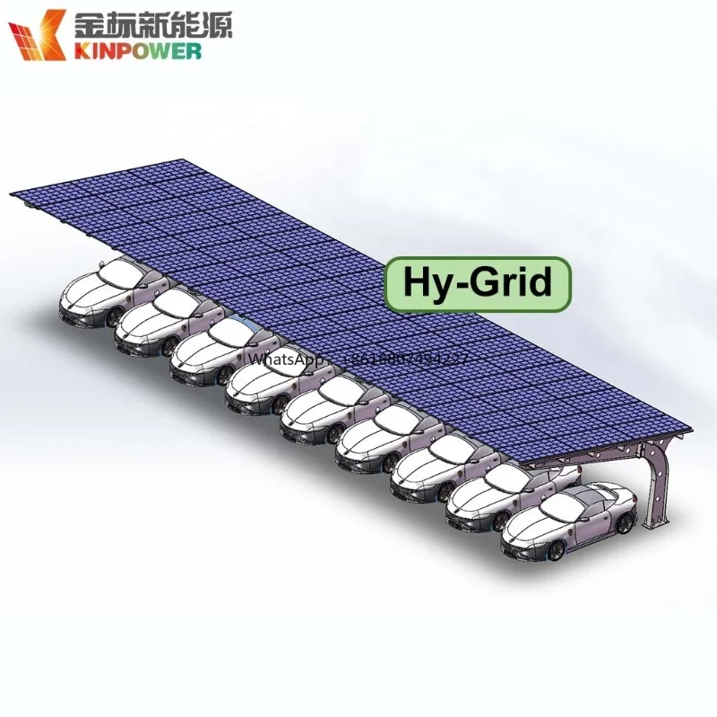 35.4KW Home Hy-Grid Solar Carport System