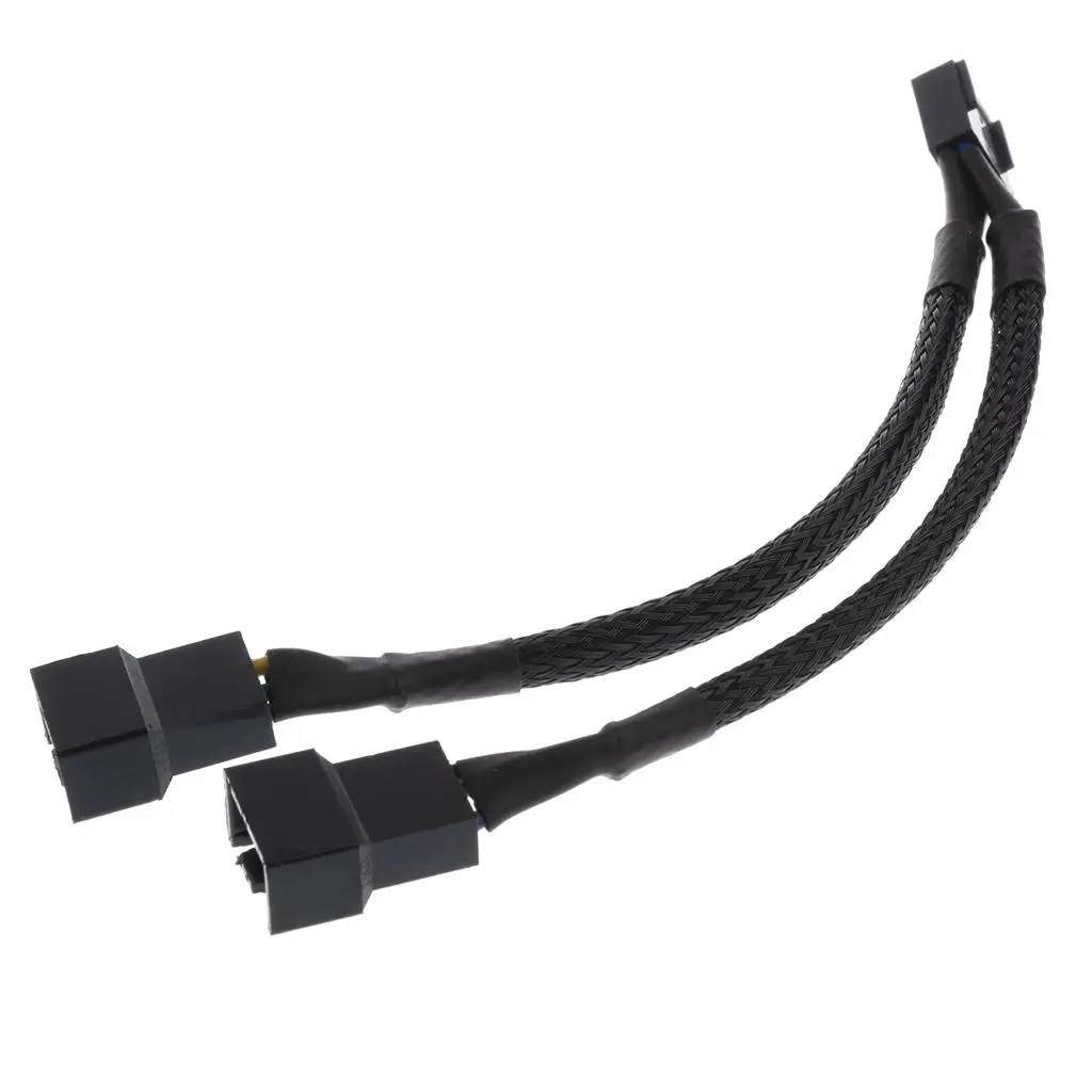 15cm PWM 3/4 pin Y Splitter Computer PC Fan Power Cable Cord