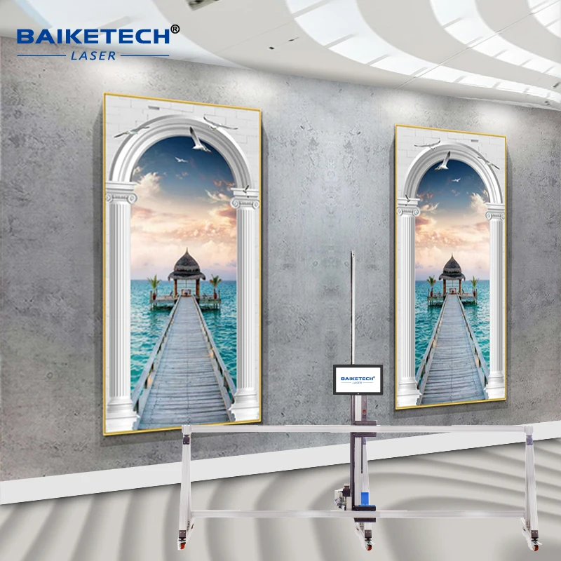 Custom Wide Format Inkjet Printer, Wall and Floor Decals Painting Machine, Glass Ceramic Tiles Canvas, TH-GW128T