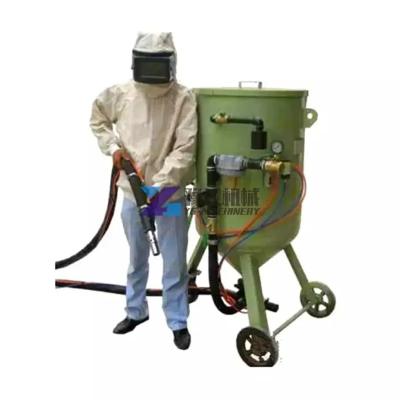 Dry/wet Sandblaster Equipment Sand Blasting Machine Dustless Stripping Surface Cleaning Sand Blaster Pot