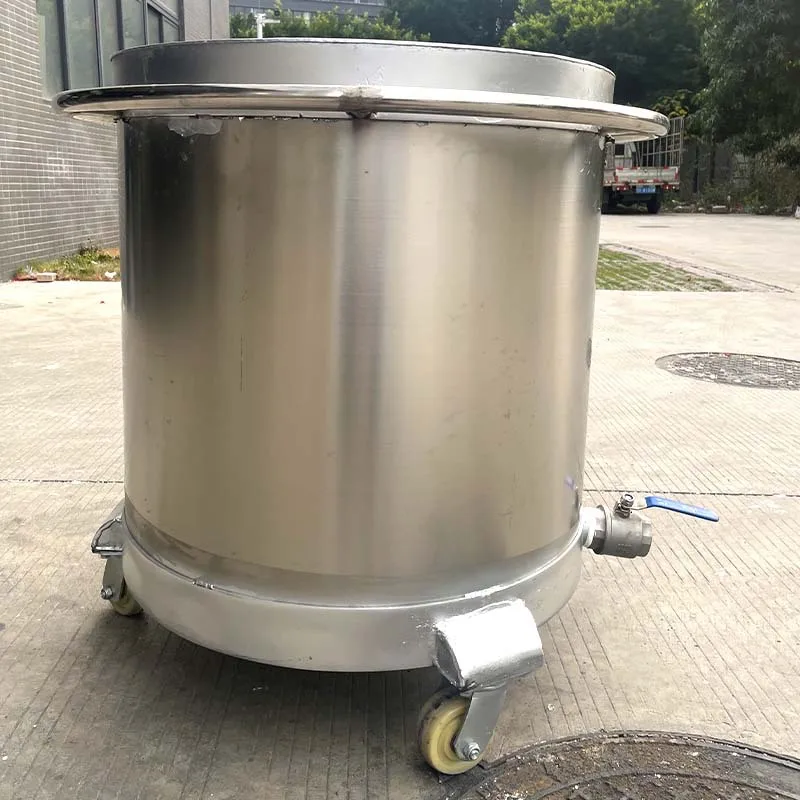 304201 Stainless Steel Pull Cylinder Mobile Paint Coating Chemical Raw Materials Transit Belt Ball Valve Mixing Cylinder Dispers