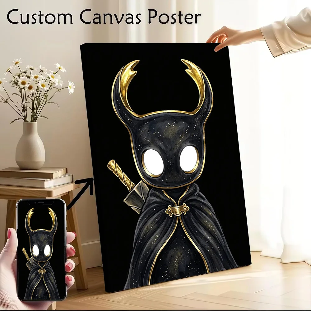 The Knight in Cosmic Armor Printed Canvas Poster Custom Pictures Wall Art Canvas Painting for Wand Deko Living Room Decorations