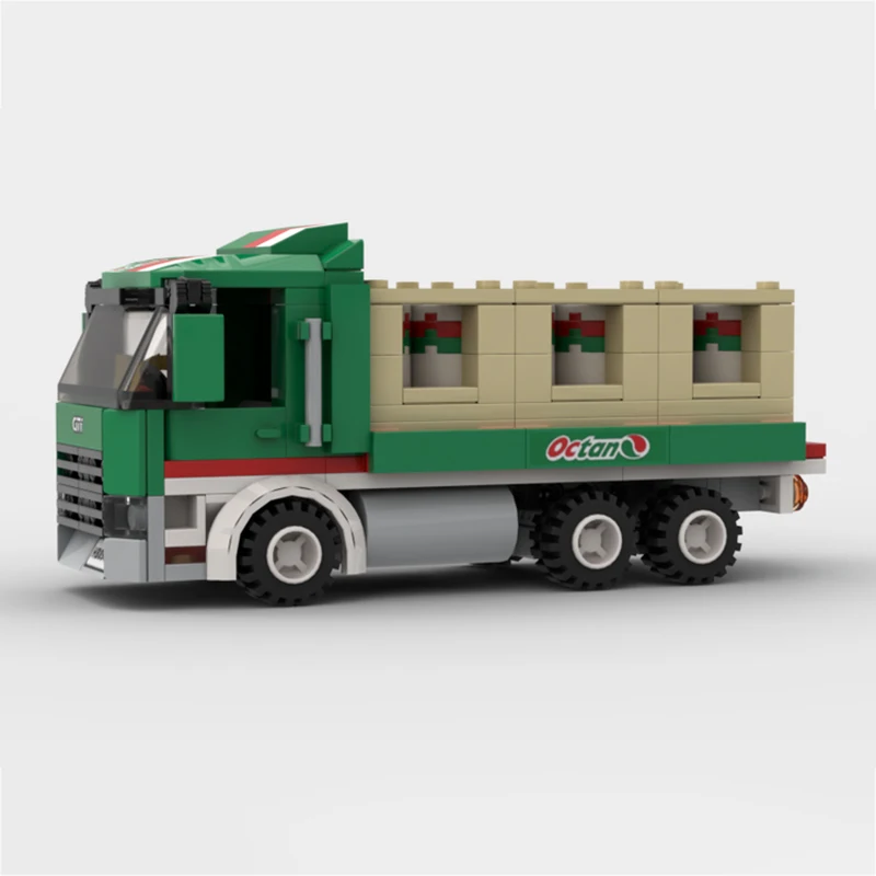 City Vehicle Series Creative Flatbed Truck Building Blocks Model Bricks Display Collection Children's Toys Gifts 272PCS