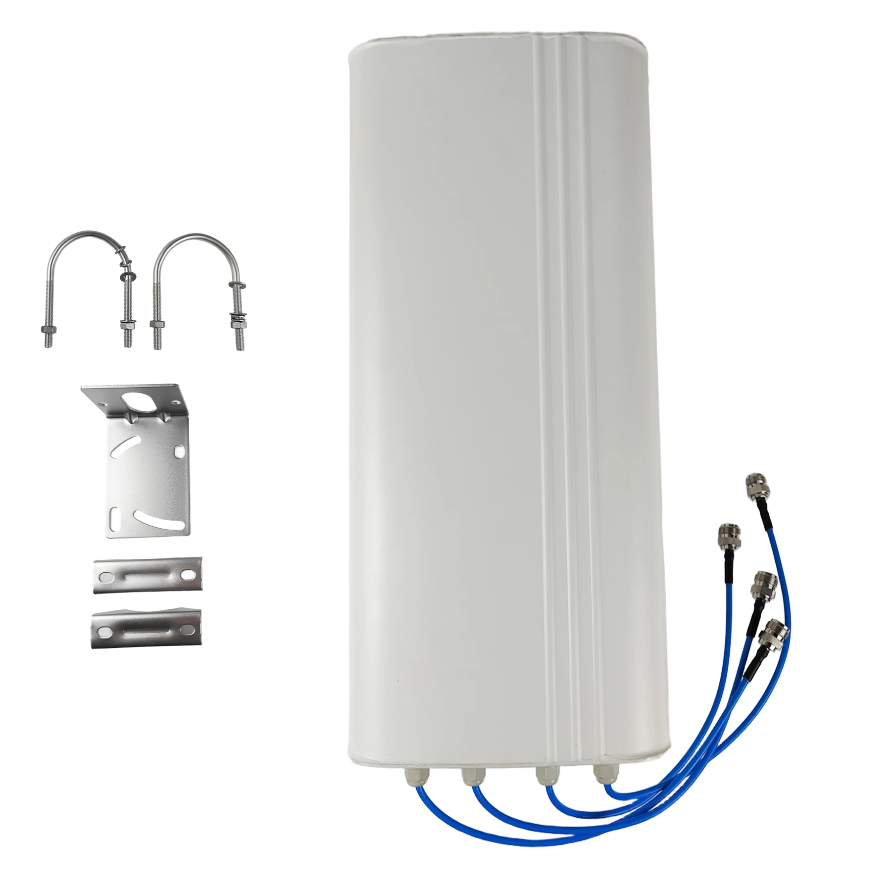 5G/4G 4-port هوائي لوحة مسطحة 4X4 MIMO في الهواء الطلق مكاسب عالية LTE راوتر هوائي خارجي #2