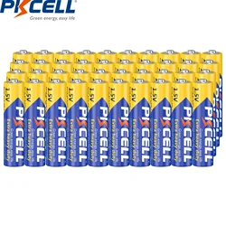 40PCS PKCELL AAA Heavy Duty Batteries PC2400 R03P E92 Triple A 1.5V Cell Zinc-Carbon Batteria Battery for TV Remote