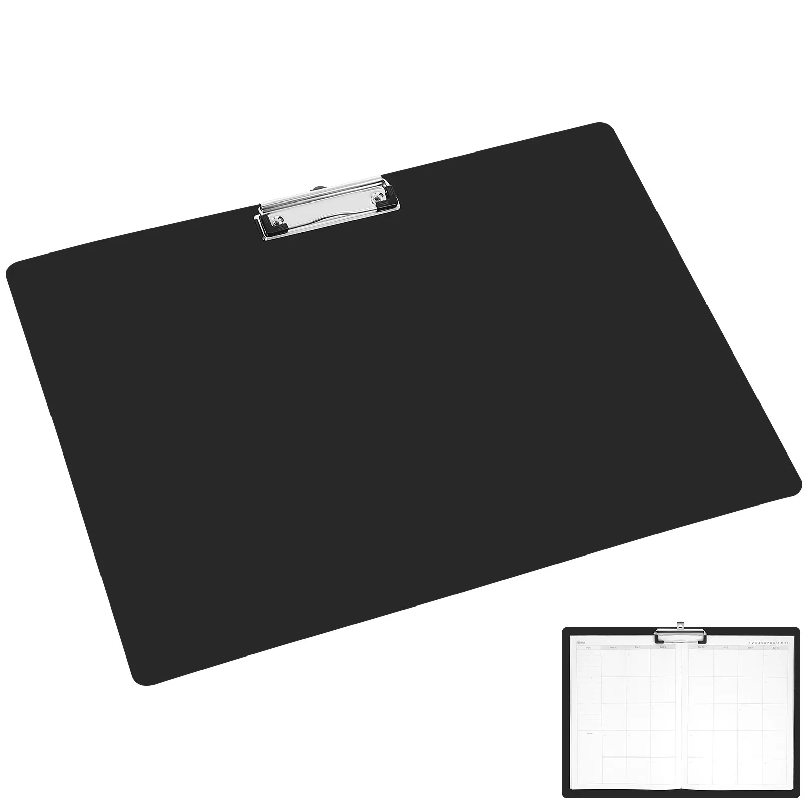 

Clipboard Horizontal Thick Metal Clip Large Drawing Folder Document Holder for Office School Clipboard