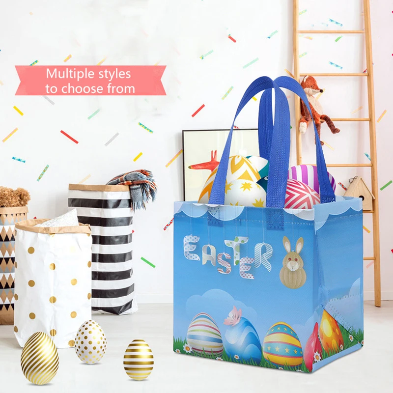 Wielkanocna torba na nietkana torba wielkanocne Easter Egg Party wielokrotnego użytku nietkane torby na zakupy