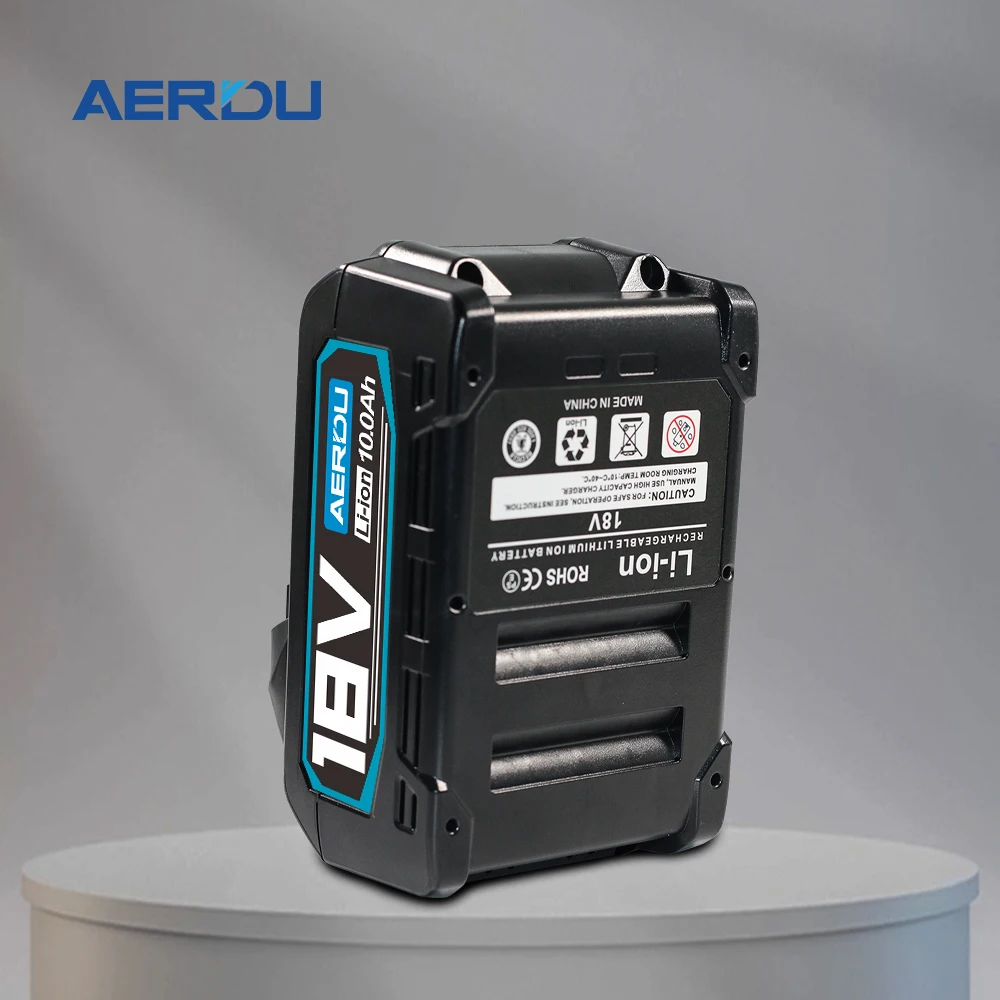استبدال بطارية AERDU عالية السعة 18 فولت 10.0 أمبير في الساعة لماكيتا 18 فولت BL1860B BL1850 BL1840B BL1830B BL1890 متوافقة مع عمر طويل